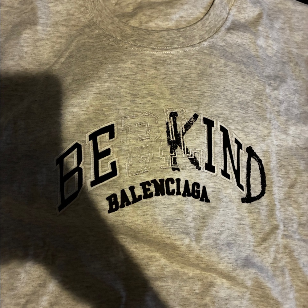 Balenciaga Beige 'Be Kind' Short Sleeve Tee